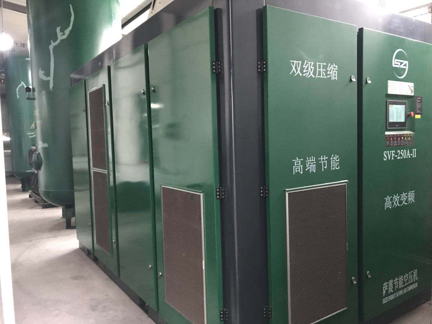 薩震節(jié)能空壓機客戶現(xiàn)場圖